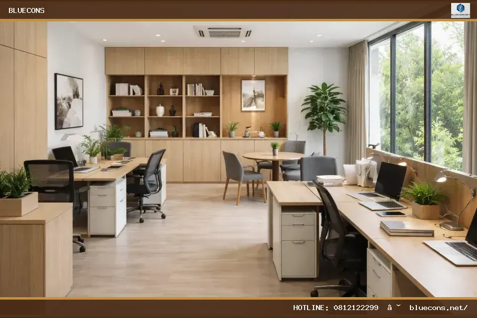 Thiết kế văn phòng công ty – hình ảnh Bluecons