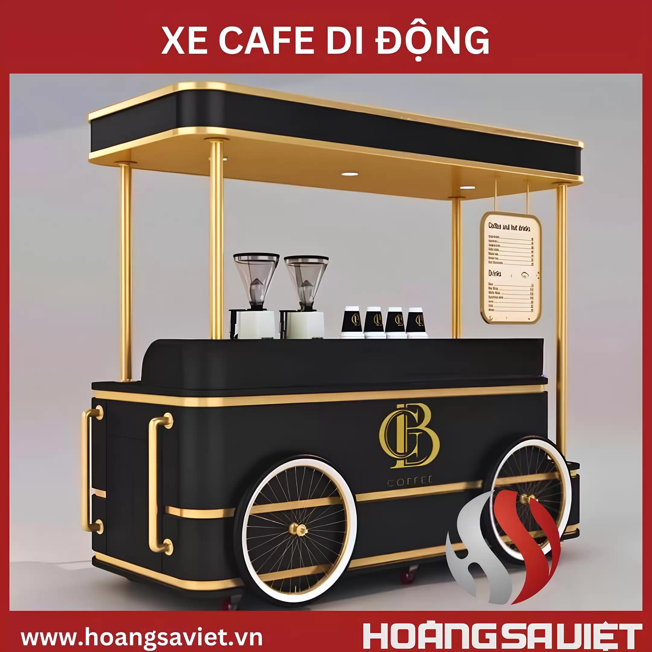 Xe Đẩy Cafe Di Động