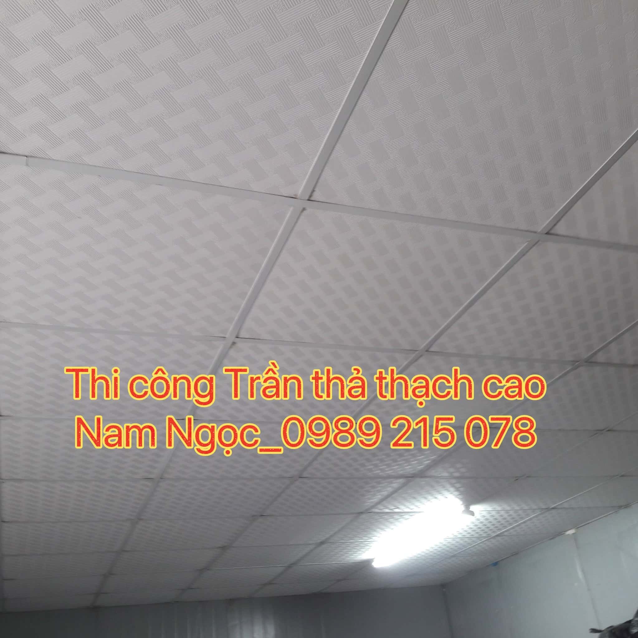 Trần thạch cao thả mẫu 5
