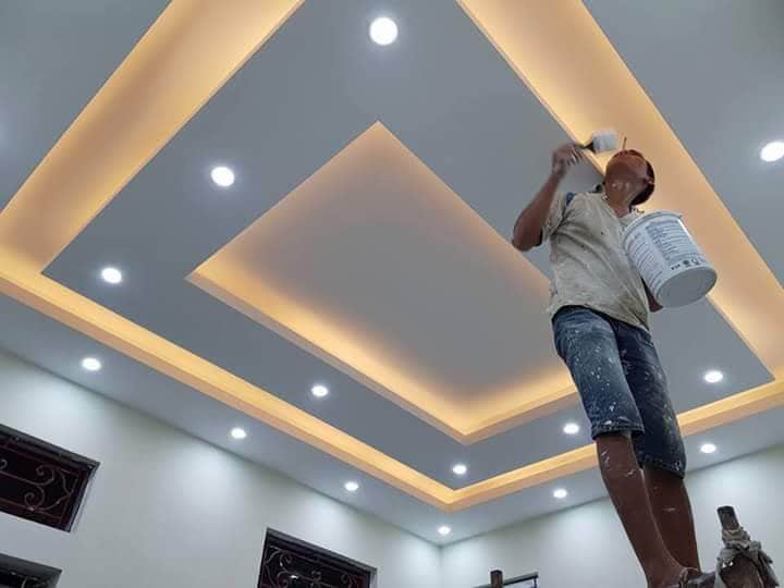 Mẫu trần thạch cao hiện đại