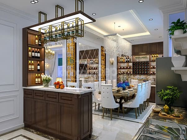 Quầy bar bếp đẹp hiện đại