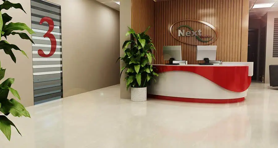 Vị trí quầy lễ tân