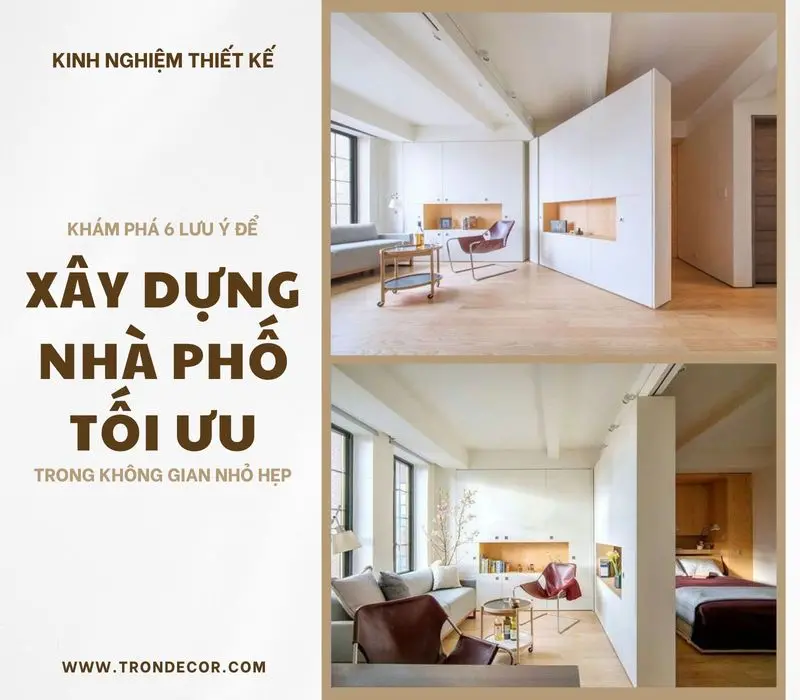 Hình ảnh mô phỏng thiết kế mở liên thông trong nhà phố