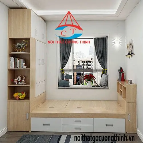 Tủ quần áo kết hợp giường ngủ thông minh