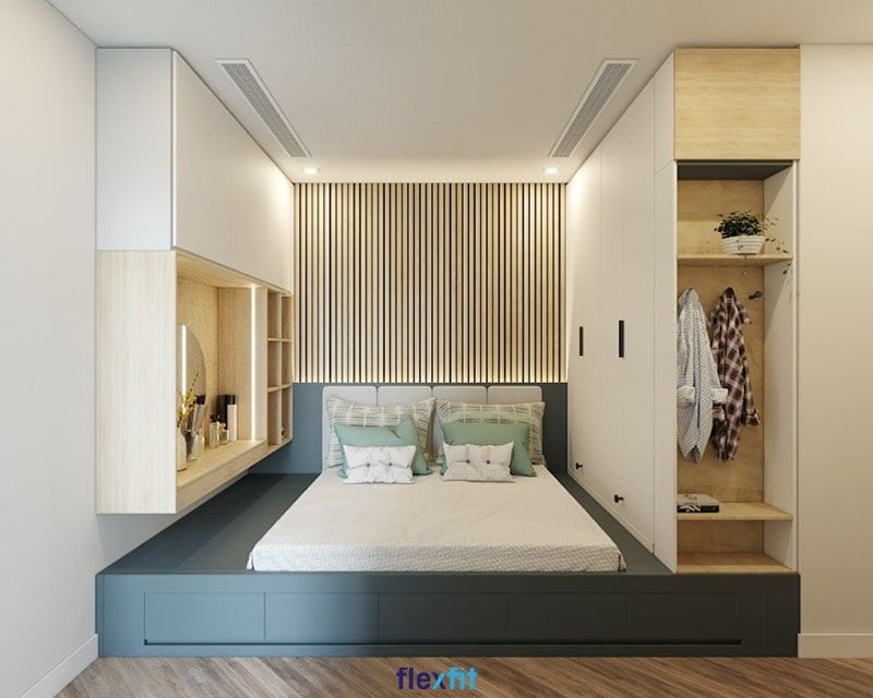 Giường liên kết tủ quần áo