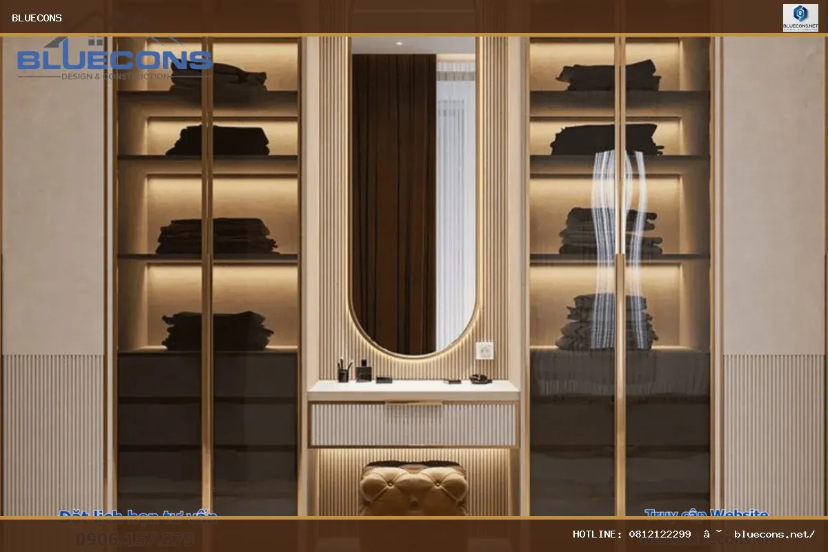 Tủ trưng bày cánh kính – hình ảnh Bluecons