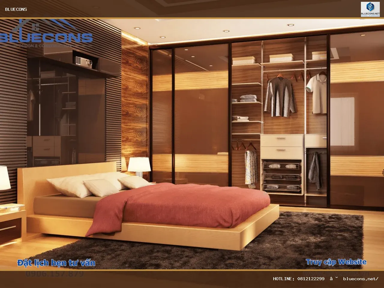 Tủ trưng bày cánh kính – hình ảnh Bluecons