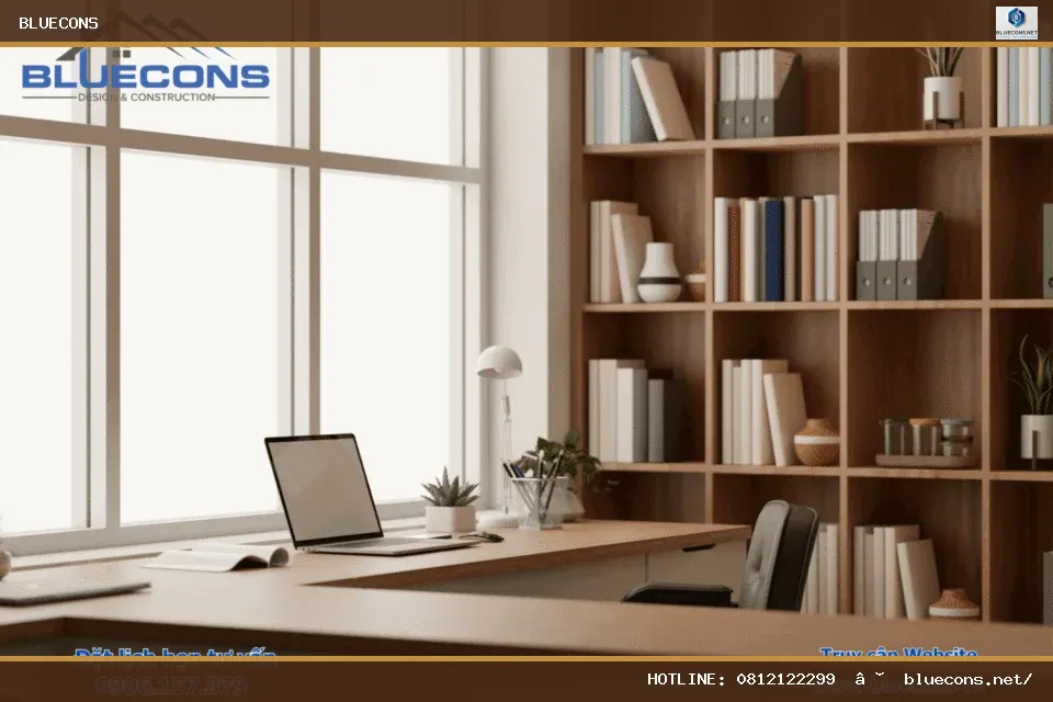 Tủ trưng bày tủ kính cao cấp – hình ảnh Bluecons