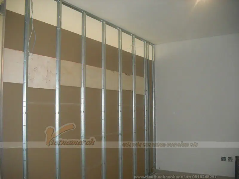 Vách thạch cao 1 mặt