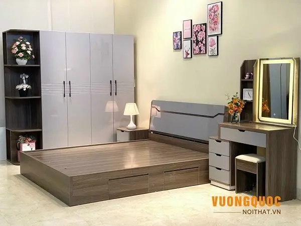 Hình ảnh về lợi ích của mua combo giường tủ phòng ngủ
