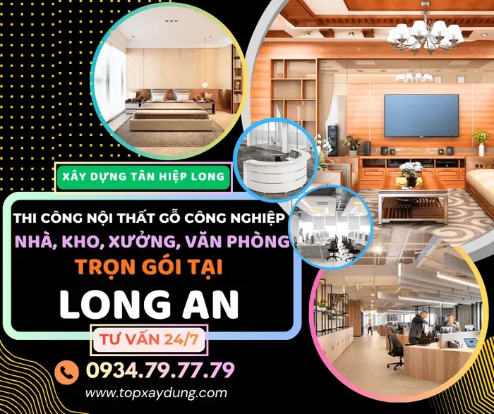 thi công nội thất gỗ căn hộ tại long an 13 Xây dựng Tân Hiệp, Long An – Thi công nội thất gỗ MDF công nghiệp trọn gói