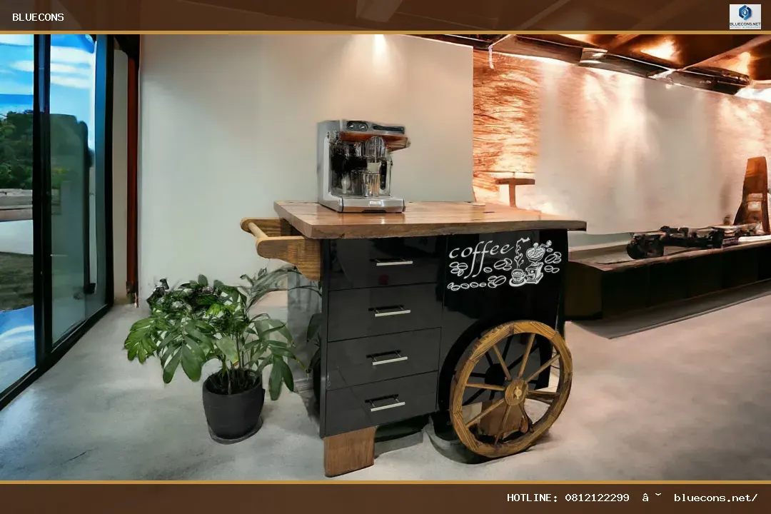 Xe cafe bán mang đi – hình ảnh Bluecons