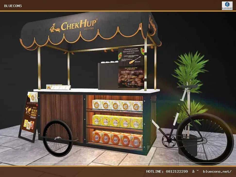 Xe cafe bán mang đi – hình ảnh Bluecons