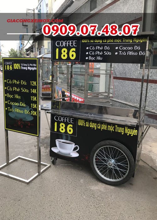 Xe cà phê inox