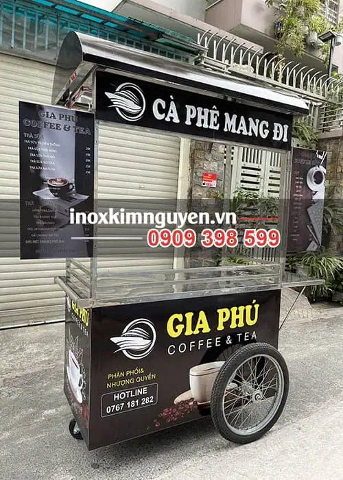 Xe cà phê 1m2 mái vòm
