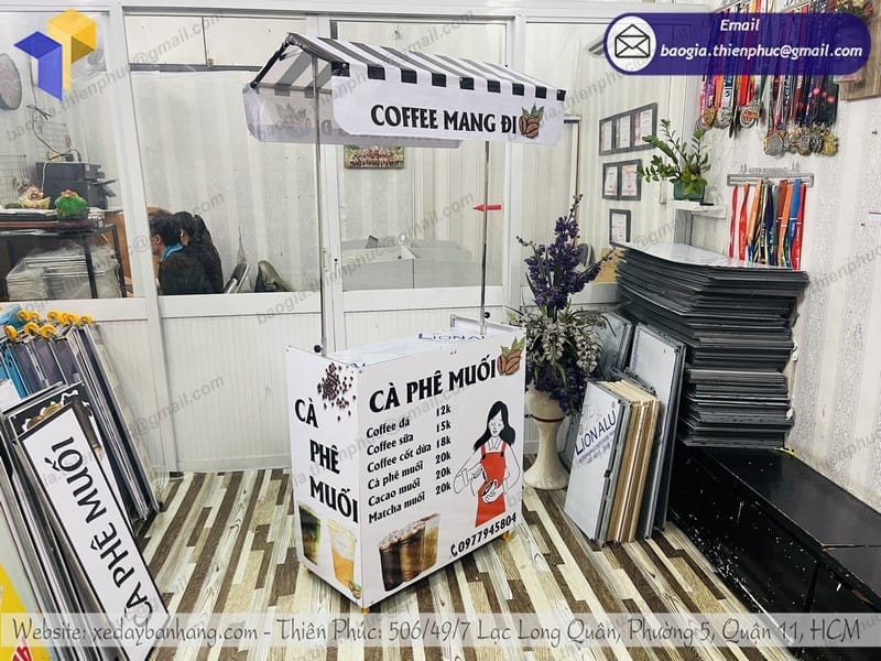 Xe đẩy cà phê đa dạng
