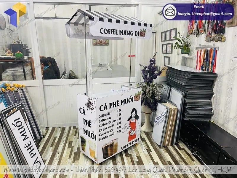 Xe đẩy cà phê đa dạng