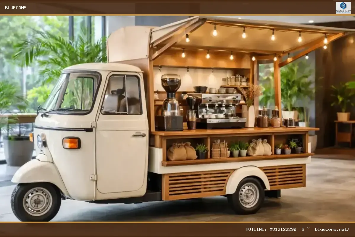 Xe cafe đẹp – hình ảnh Bluecons
