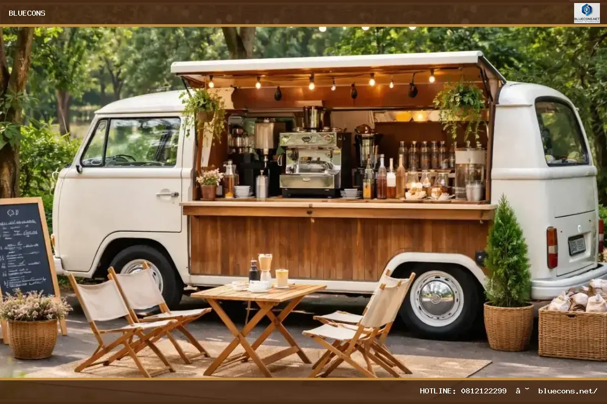Xe cafe đẹp – hình ảnh Bluecons