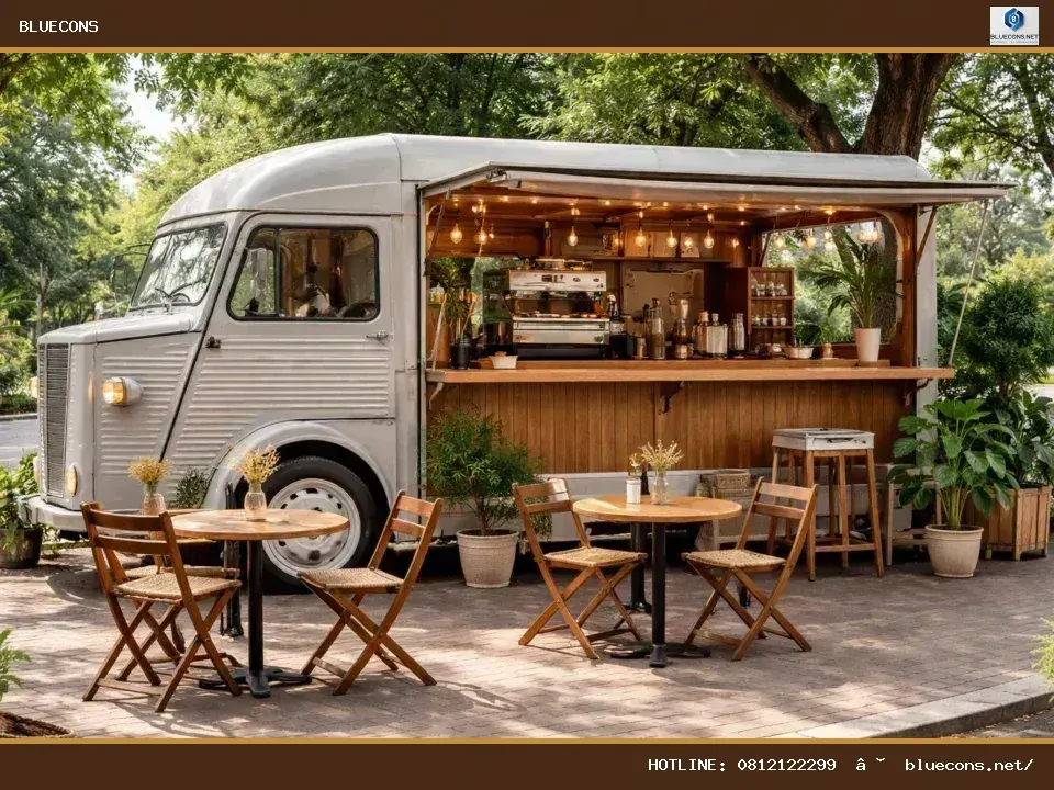 Xe cafe đẹp – hình ảnh Bluecons