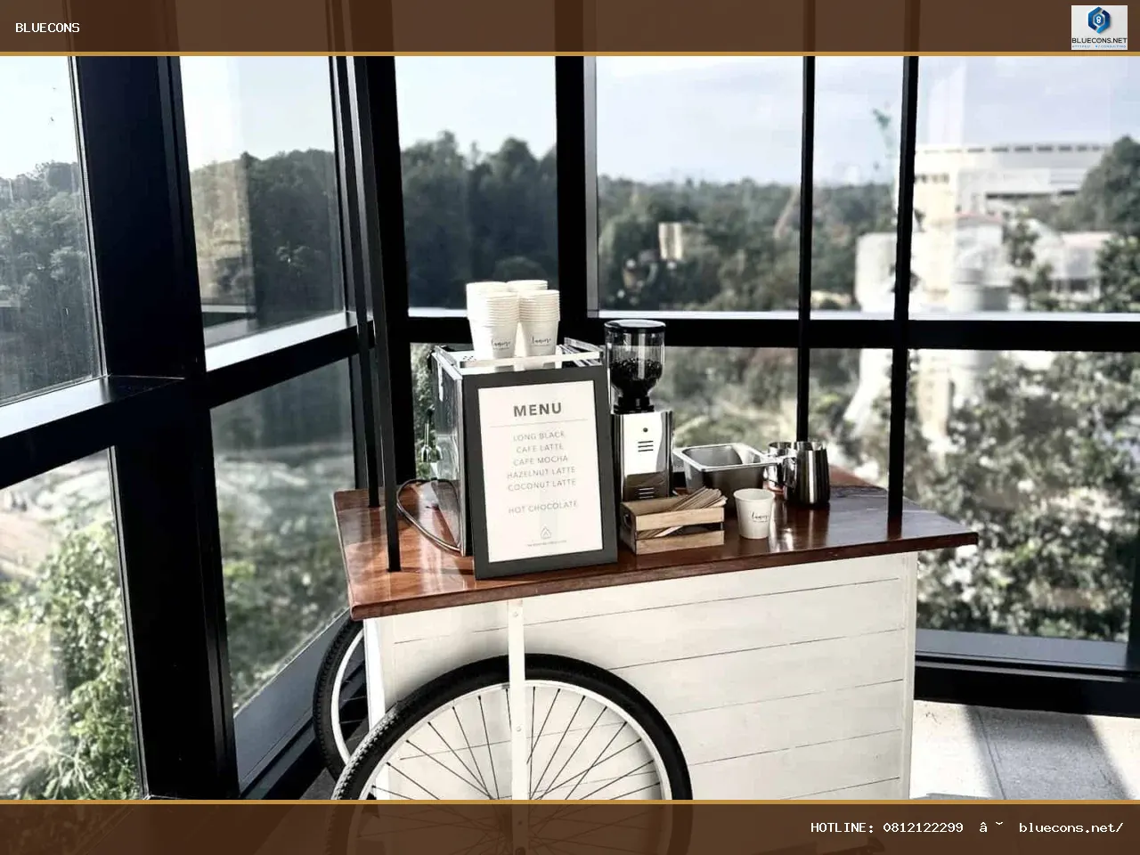 Xe cafe mang đi đẹp – hình ảnh Bluecons