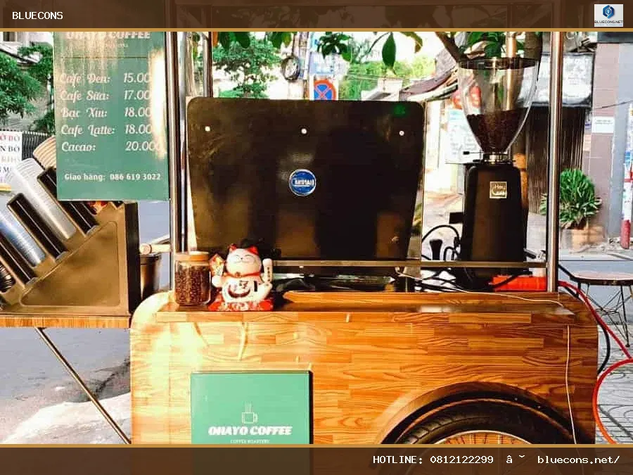 Xe cafe mang đi đẹp – hình ảnh Bluecons