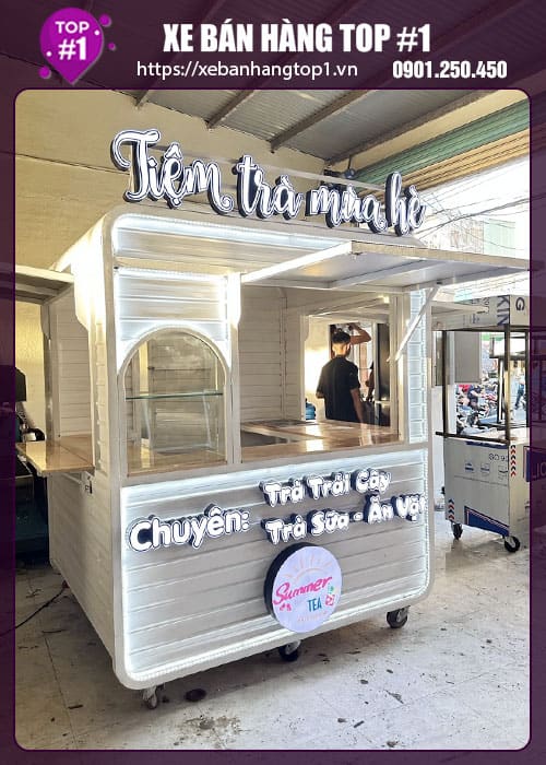Mẫu kiot trà sữa 1m8