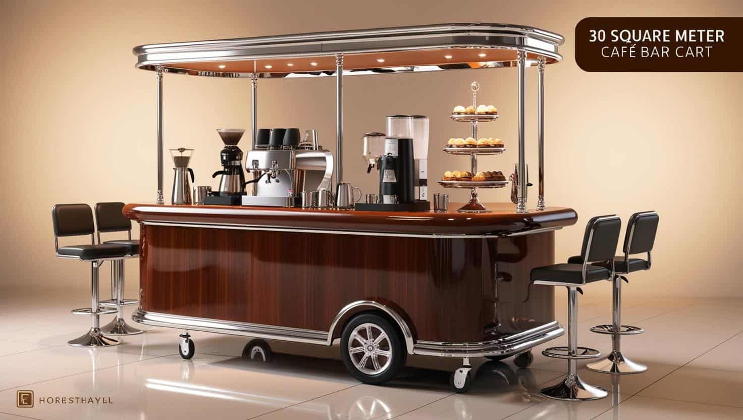 xe quầy bar cafe di động 30m2 xe quầy bar cafe di động 30m2