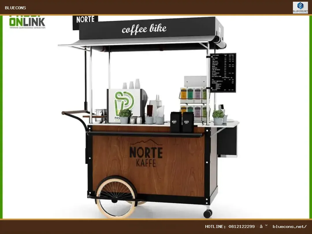 Xe quầy cafe – hình ảnh Bluecons
