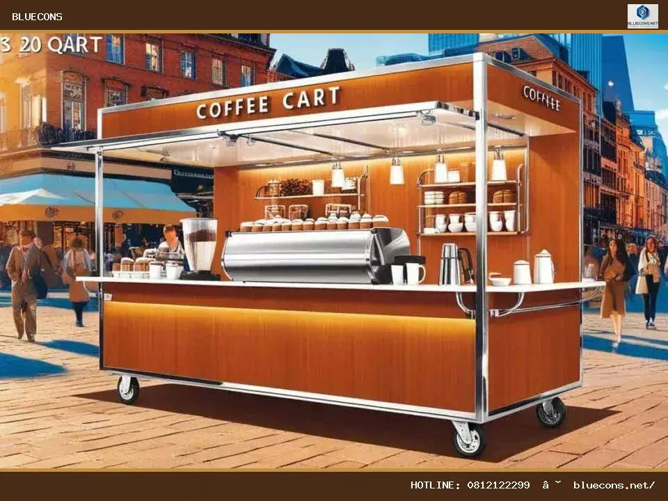 Xe quầy cafe – hình ảnh Bluecons