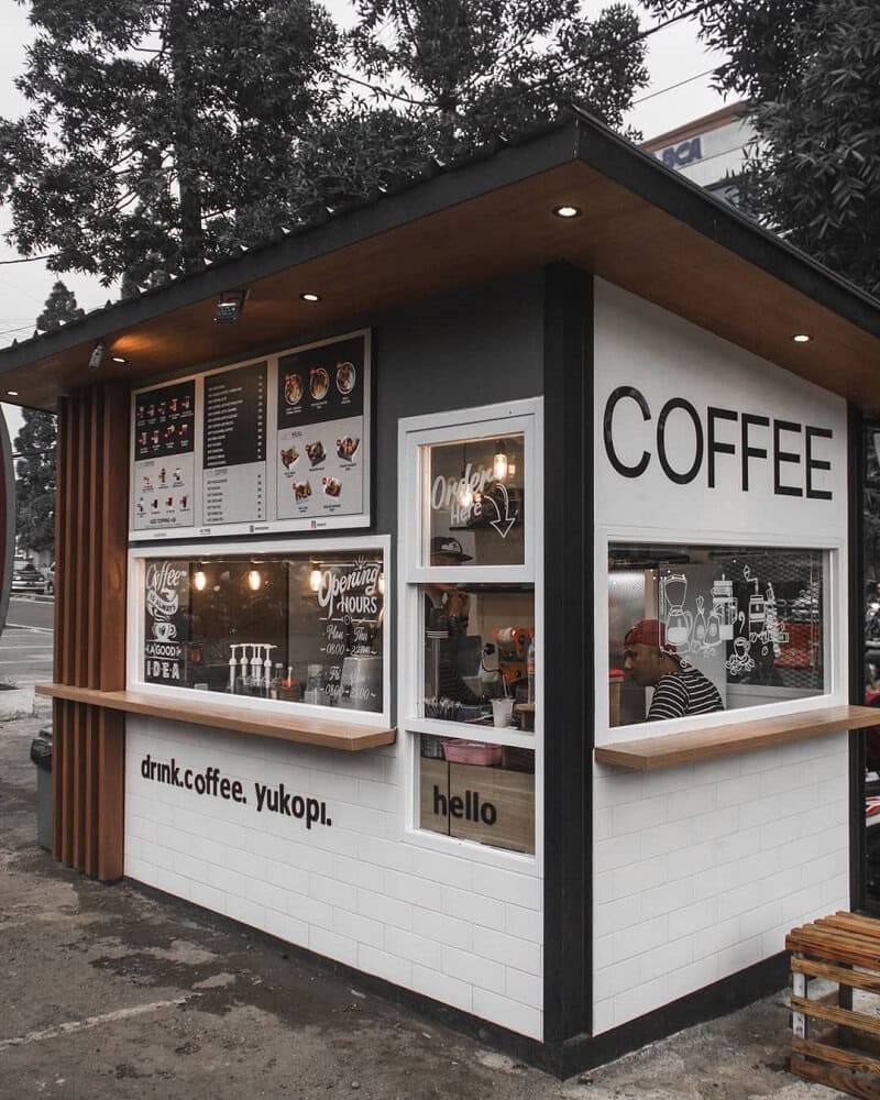 Các mẫu xe đẩy cafe đẹp và tiện lợi