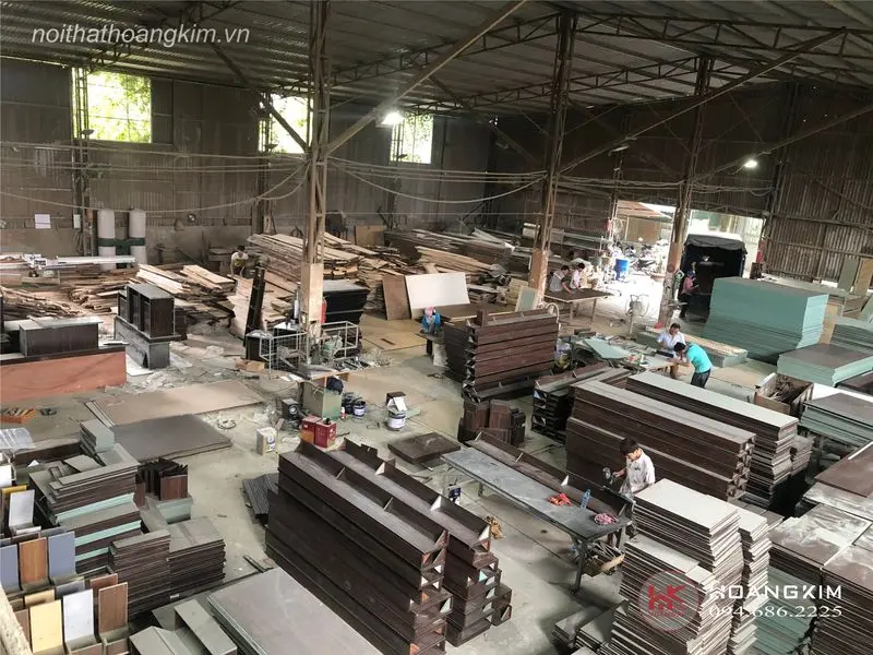 Xưởng gia công nội thất hiện đại