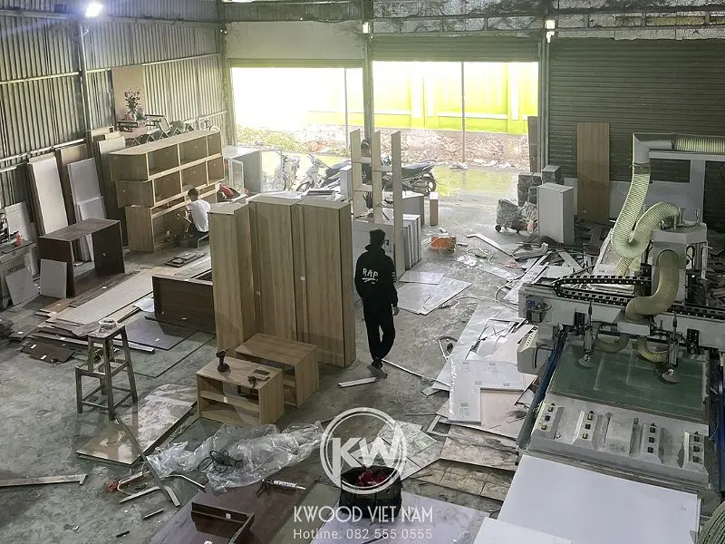 Hình ảnh xưởng gỗ công nghiệp