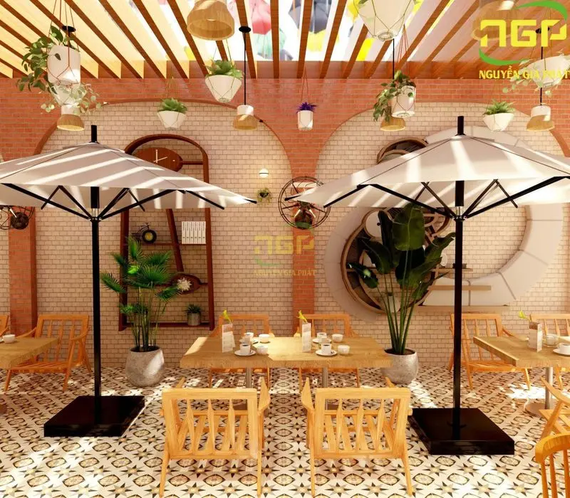 Hình ảnh thiết kế nội thất quán cafe