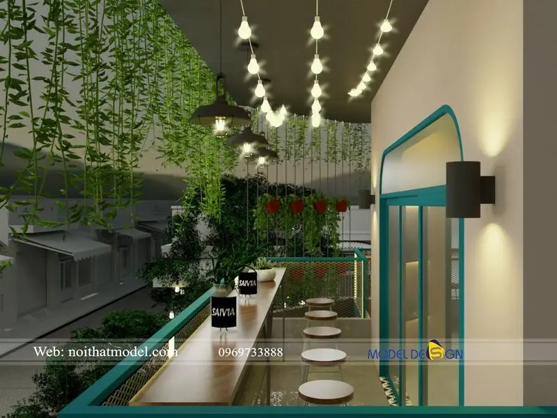 Thi công nội thất quán cafe