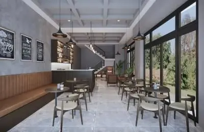 Thi công thực tế quán Cafe Nguyễn Chánh